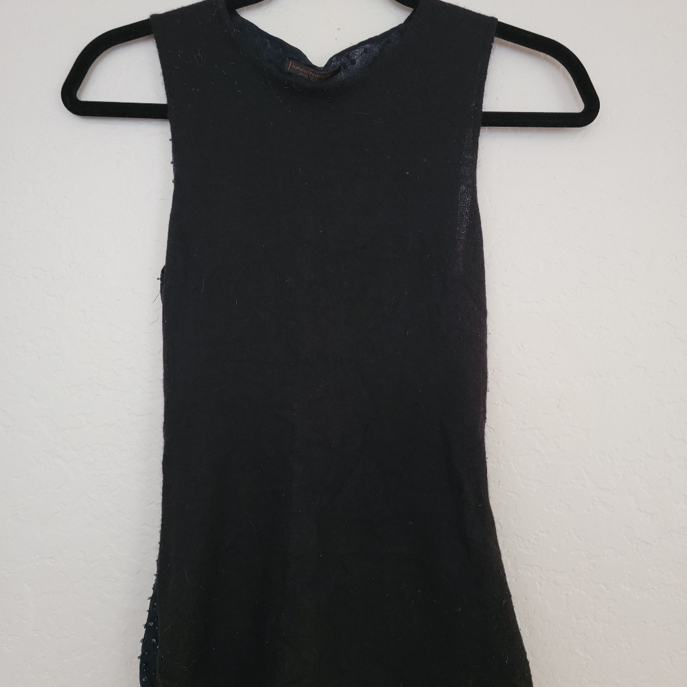 Narciso Rodriguez Cashmere and Beaded Tank
